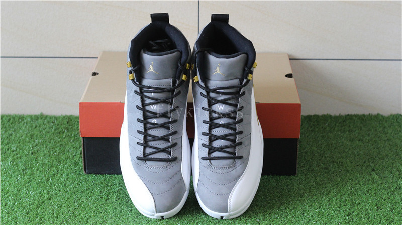 Authenitc Air Jordan 12 Retro UNC Grey Gold